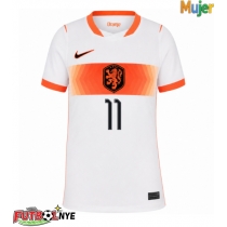 Camiseta Países Bajos Cody Gakpo #11 Visitante Equipación para mujer Mundial 2026 manga corta